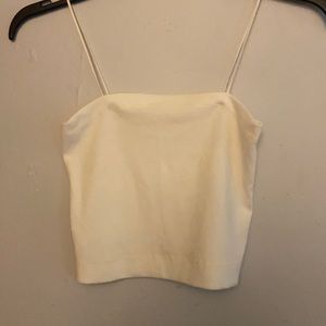 American Eagle white crop top tank